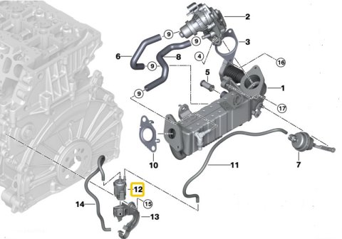 8570591 Elektroventil, originál BMW, MINI